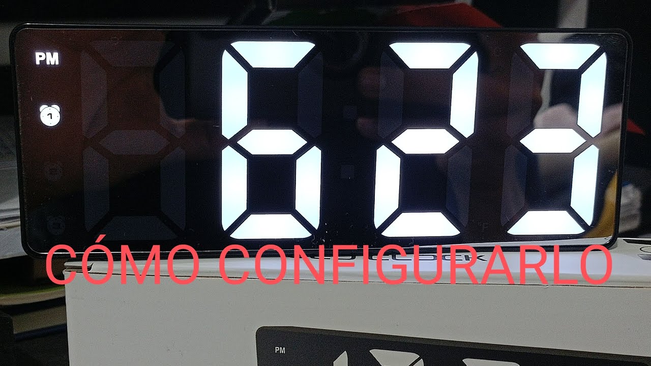 Cómo configurar LED CLOCK Modelo GH0712 en español...Dudas en los comentarios 