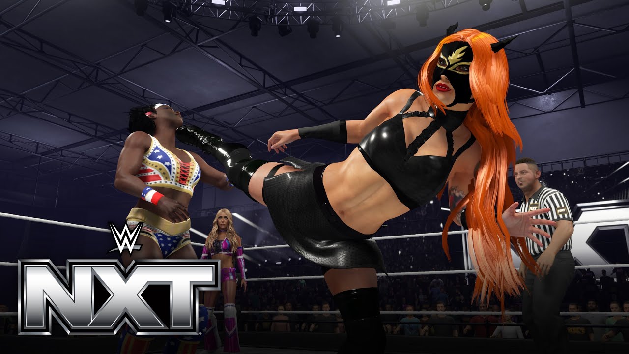 WWE 2K25 NXT Флэмм против Тайры Мэй Стил против Кэсси Ли - Отборочный матч NXT EC