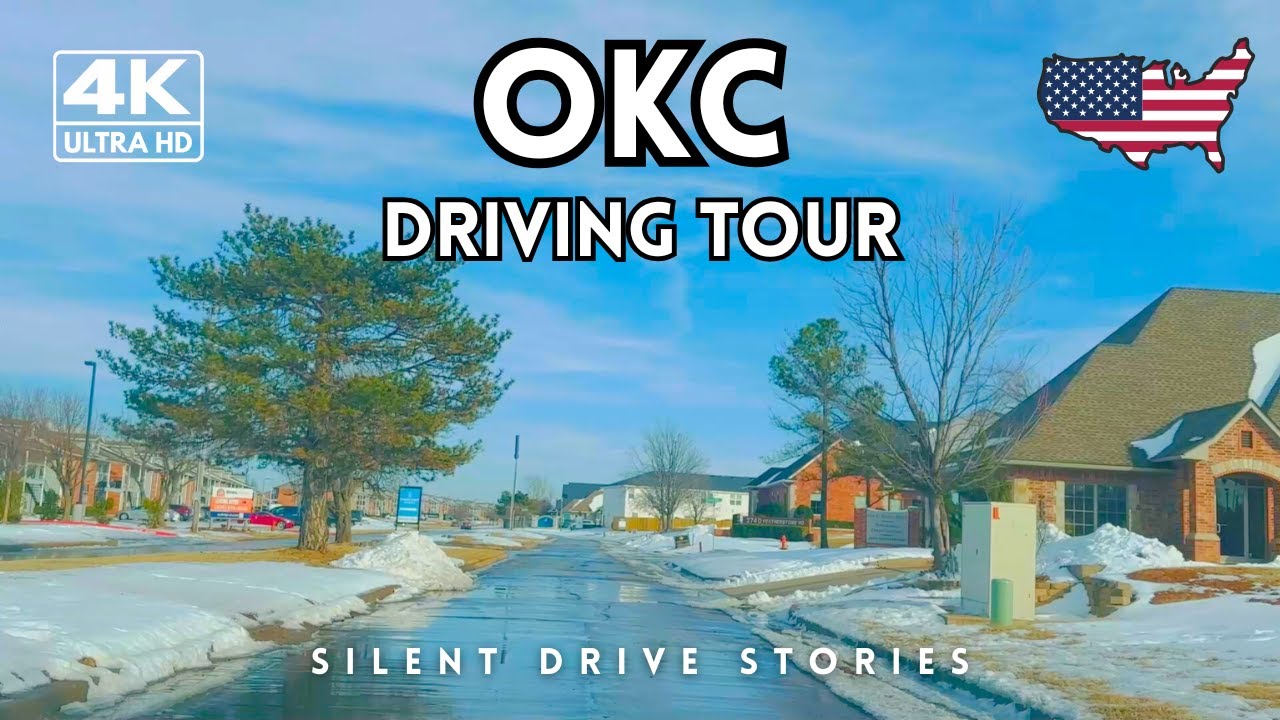 What Oklahoma City Looks Like After a Snowstorm at Evening ❄️ | OKC Driving Tour 4K | No Talking