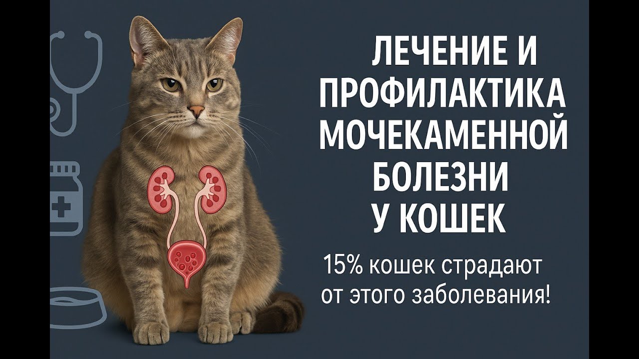 Лечение и профилактика мочекаменной болезни у котов