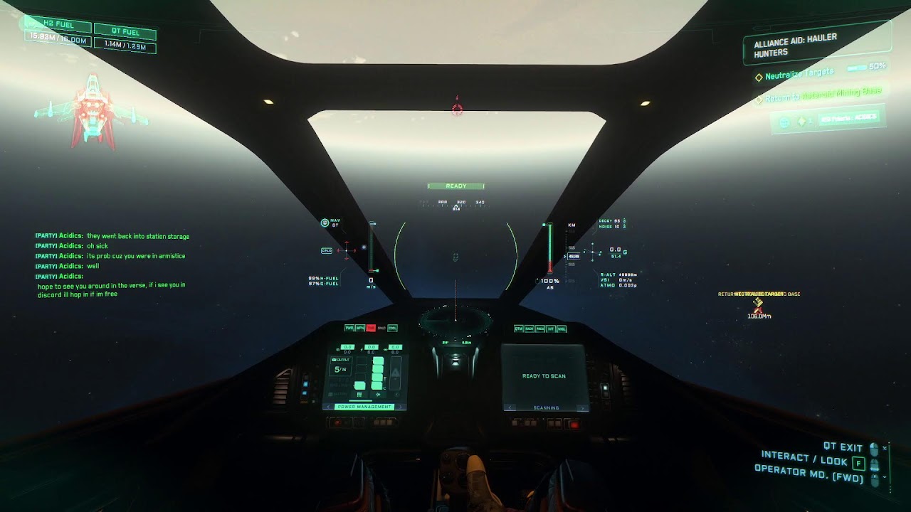 Alliance Aid Mission Work in Star Citizen