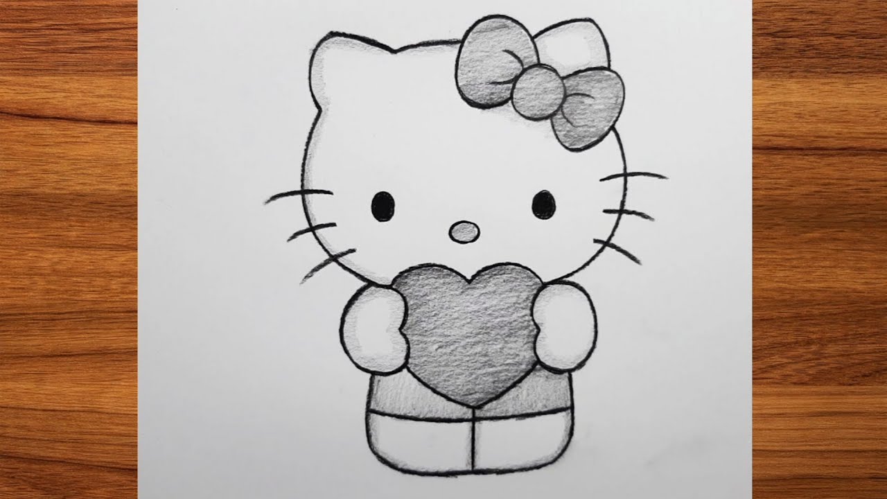 Drawing tutorial - How to draw Hello Kitty step by step for beginners - Easy drawing tutorial