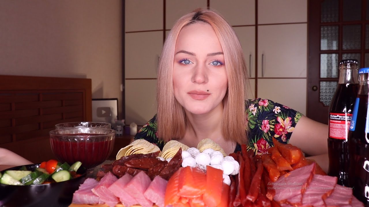 MUKBANG | Снеки, рыба, мясо, чипсы | snacks, fish, meat, chips не ASMR