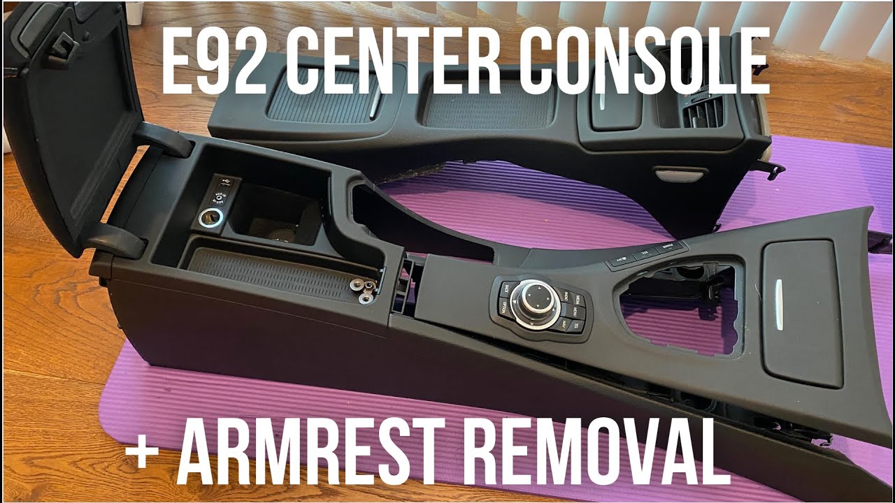 How to remove center console and armrest BMW E92 M3 - Track Car Build Ep.4