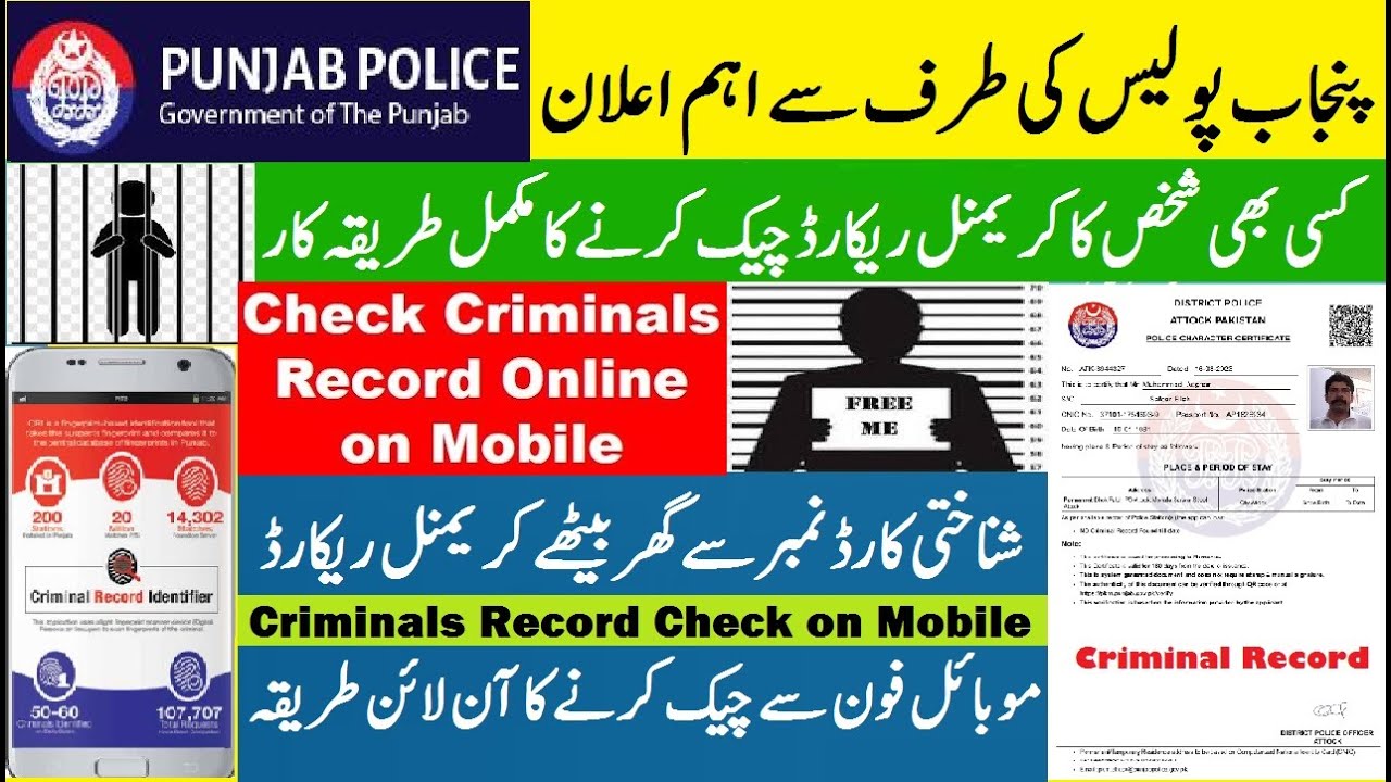 How to Check Criminal Record Online in Punjab Police 2025 | Check FIR Criminal Record of any Person
