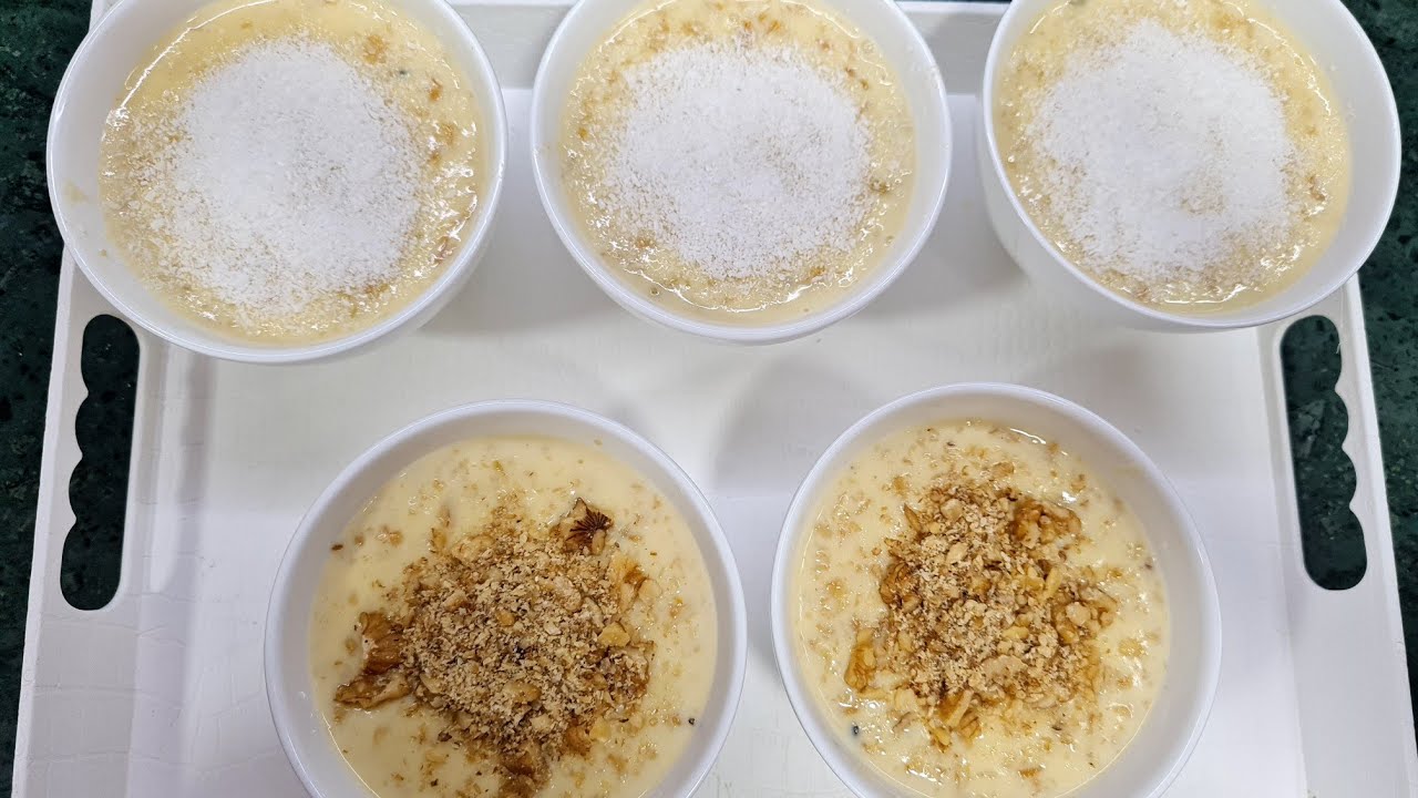 مهلبية الشوفان الصحيه (oatmeal pudding)