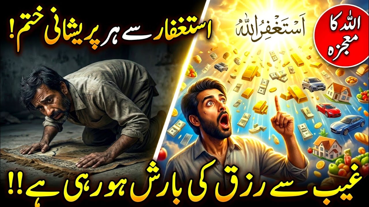 Astaghfar Karo – Har Pareshani Khatam Aur Ghaib Se Rizq Ki Barish Hogi | Astaghfar Ki Fazilat