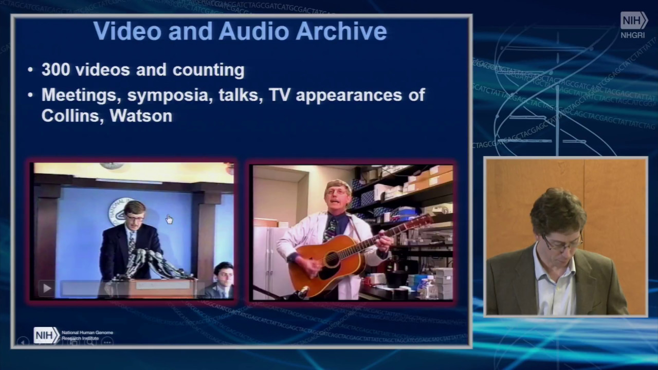 Presentation: NHGRI History of Genomics Program - Christopher Donohue