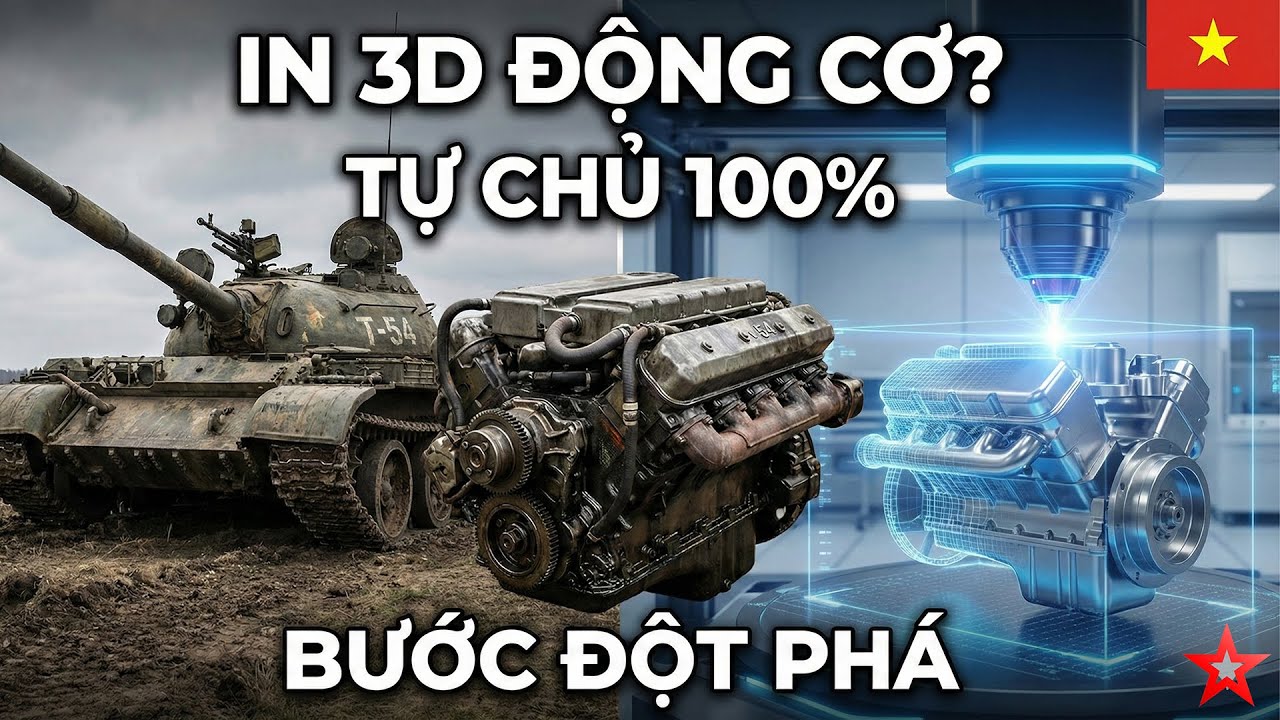 Удивительно, но во Вьетнаме танковые двигатели производят с помощью 3D-принтеров.