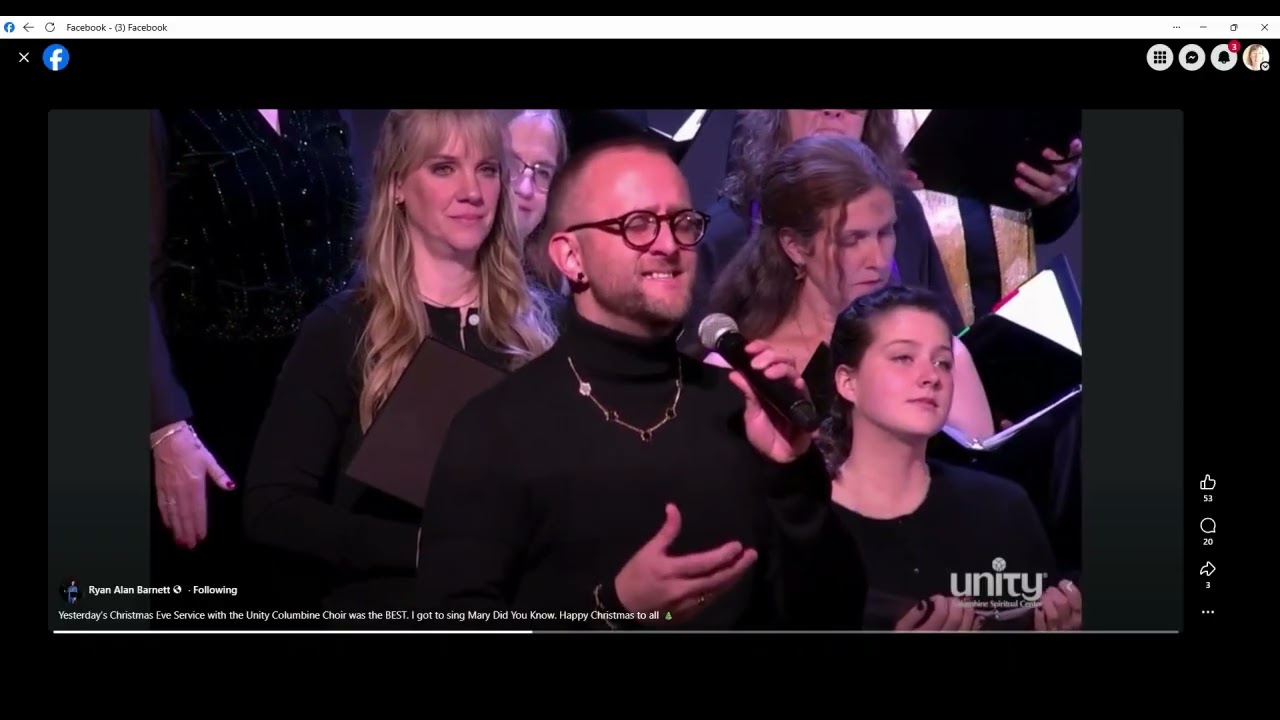 Ryan Alan Barnett sings Mary Did You Know