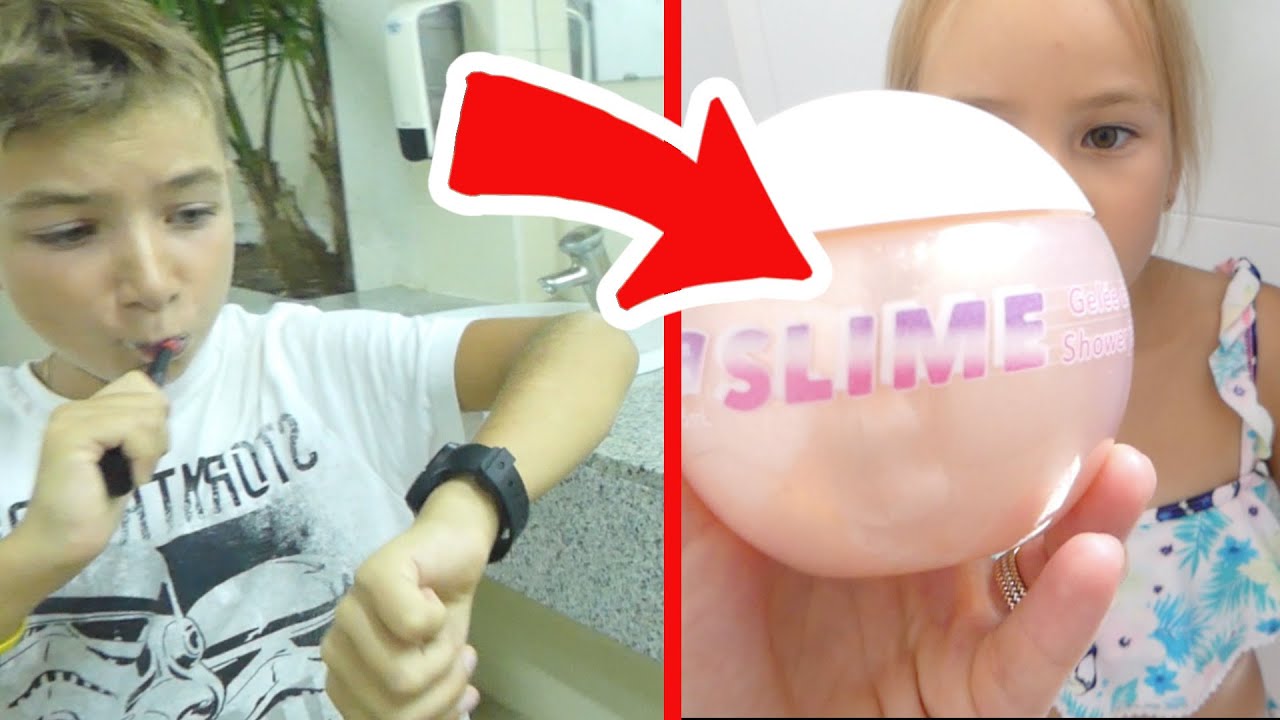 NIGHT ROUTINE en vacances - JE ME LAVE AVEC DU SLIME LICORNE !!! - #kidstudiotest