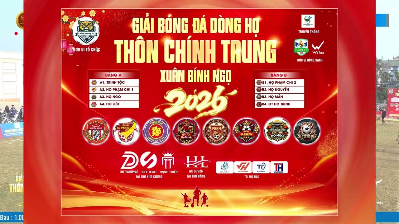 #highlight : HỌ PHẠM CHI 2 -vs -HỌ MẪN🏆 Giải bóng đá các dòng họ thôn Chính Trung lần 1 - 2026