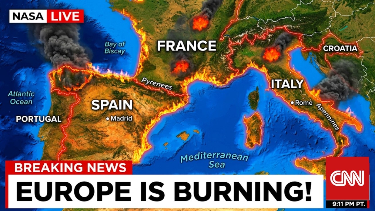 BREAKING: Europe Faces Massive Destruction! Wildfires Destroy Spain, France and Italy