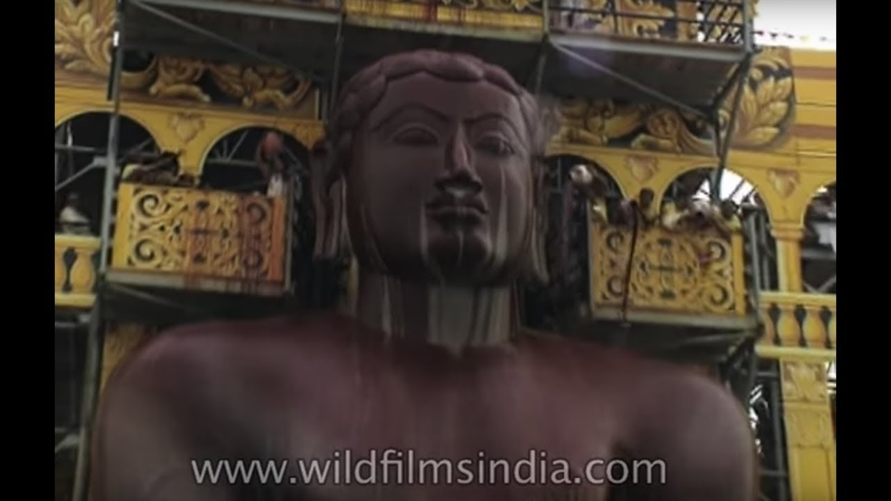 Mahamastakabhisheka of Lord Bahubali at Shravanabelagola, India