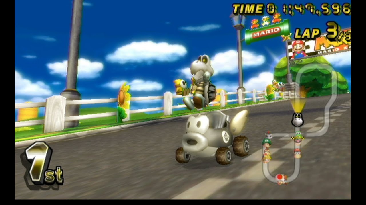 Mario Kart Wii 150cc (3 Star Rank) Playthrough - Flower Cup