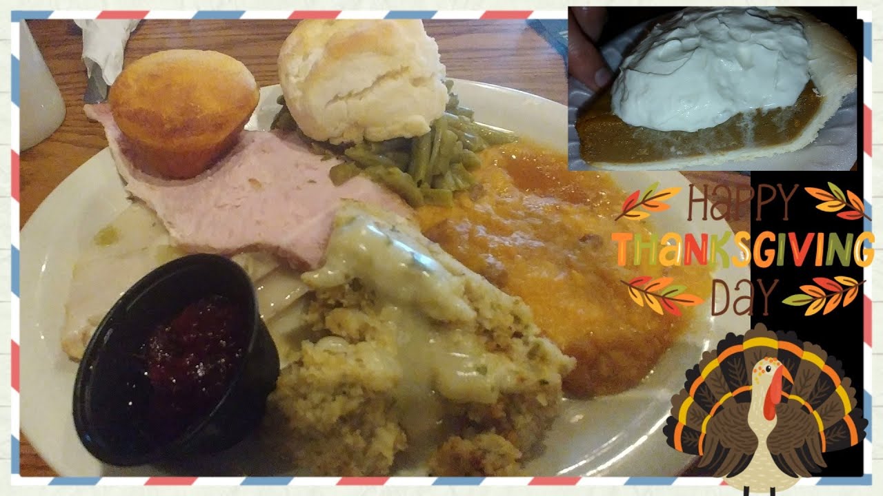 Обзор ужина на День благодарения с индейкой и заправкой Cracker Barrel