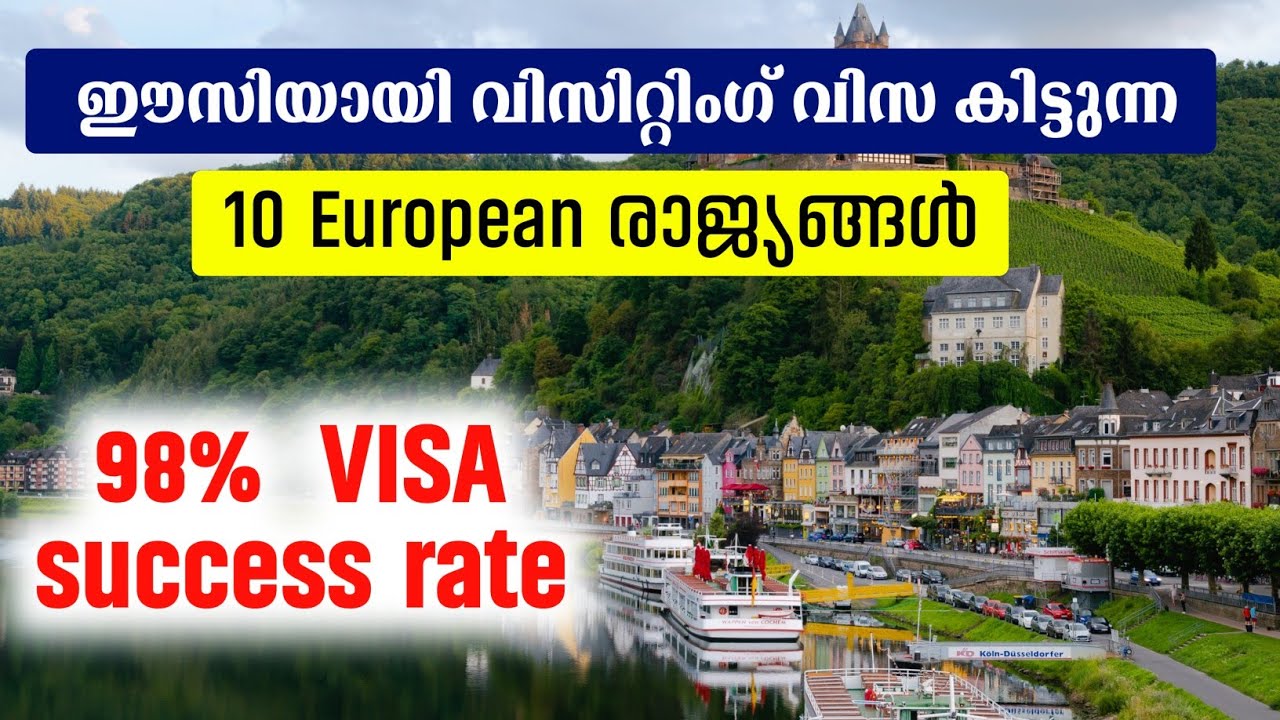 യൂറോപ്പിലോട്ട് ഈസിയായി Visiting visa കിട്ടുന്ന 10 രാജ്യങ്ങൾ | schengen visa easiest countries