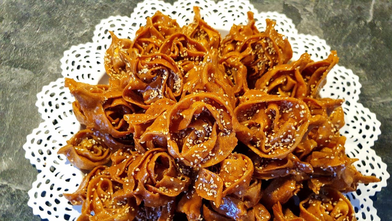 Chbakia Griwach Marokkanisches Mandelgebäck Sesam Honig Gebäck Schritt Für Schritt رمضان شباكية 2020