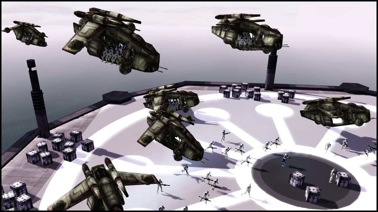 KAMINO AIR ASSAULT - Star Wars: Galaxy at War Mod Gameplay