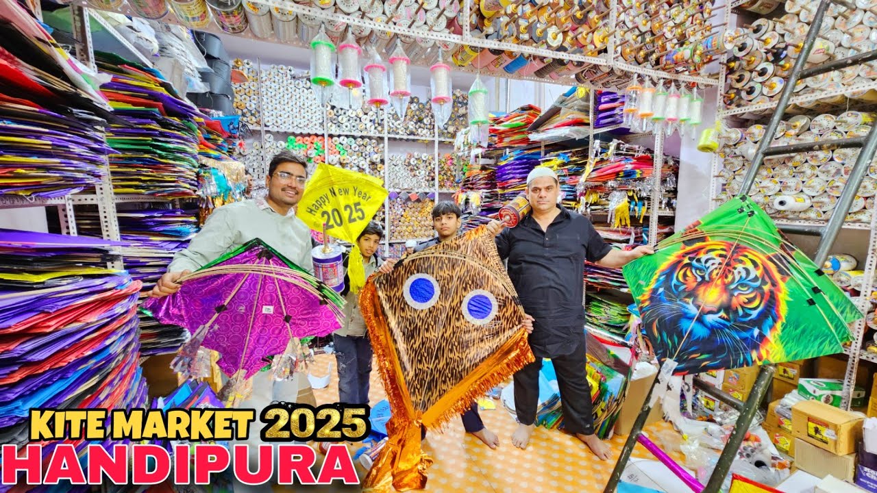 पतंग मात्र 60 पैसे से शुरू | हाँडीपूरा पतंग बाज़ार | Makar Sankranti 2025 | kite market jaipur 2025