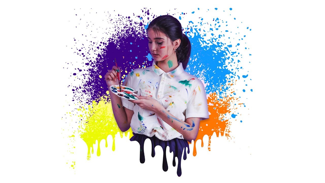 SPLATTER EFFECT - photoshop tutorial