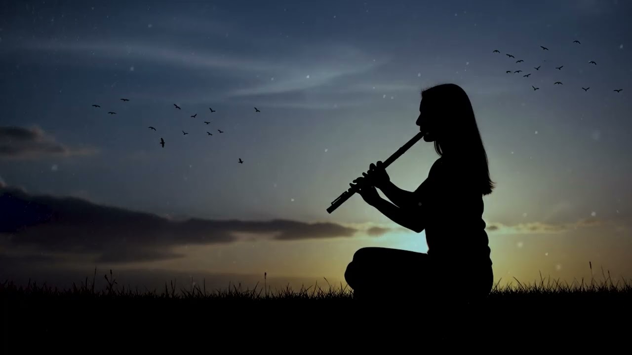 Beautiful and gentle flute melody for sleep 🎵 guiding you into calm dreams 😴🌌