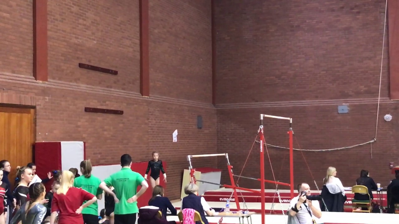 Grade 3 gymnastics bar routine regional competition- grace march 17