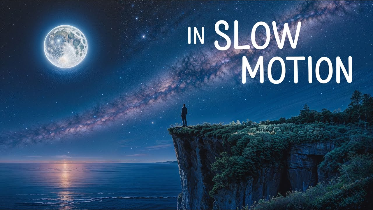 In Slow Motion | The Love Song for Overthinkers (Deep Voice Pop Rock Lyric Visualizer)
