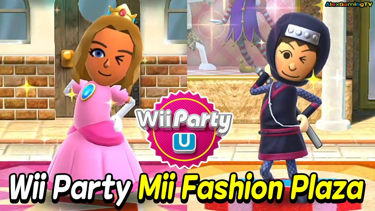 Wii Party U - Mii Fashion Plaza (Advanced com)🎵 Rin Vs Alice Vs Massimo Vs Kaori | AlexGamingTV
