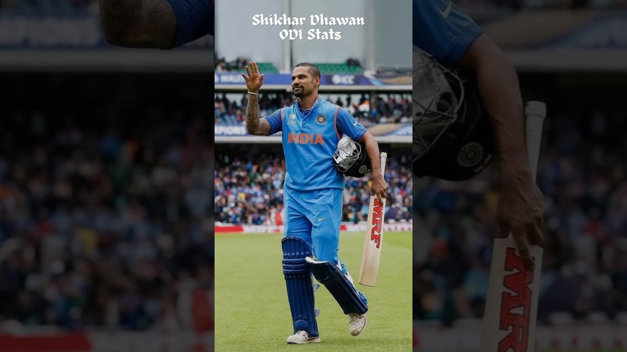 Shikhar Dhawan ODI Stats #shikhardhawan #gabbar  #stats #dhawan #delhi #opening #batsman #patnership