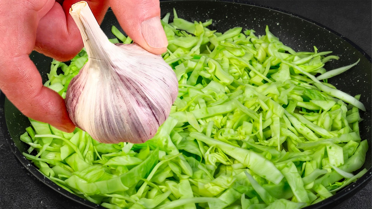 ГЕНИЙ! Не могу поверить, вкусный и простой рецепт капусты за 15 минут.