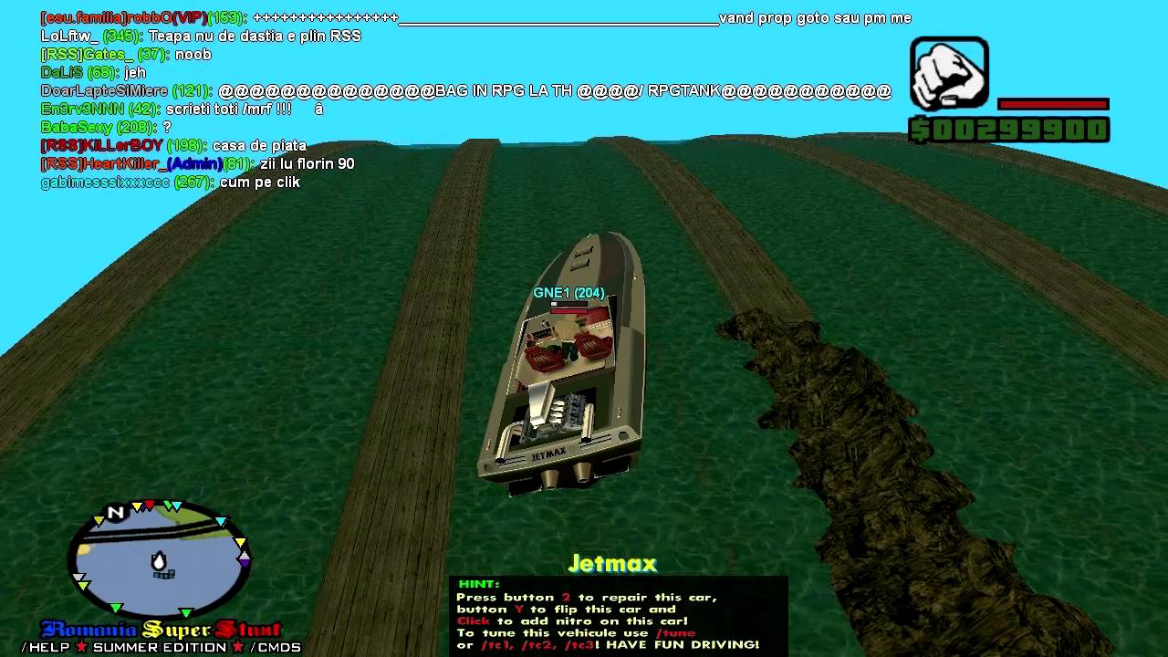 Jumping a boat in SA:MP with GNE1