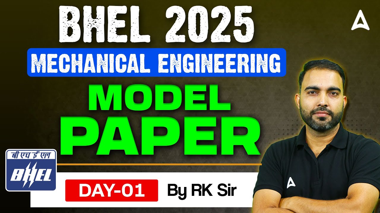 BHEL 2025 | BHEL Mechanical Engineering Model Paper Day 1 | By RK Sir