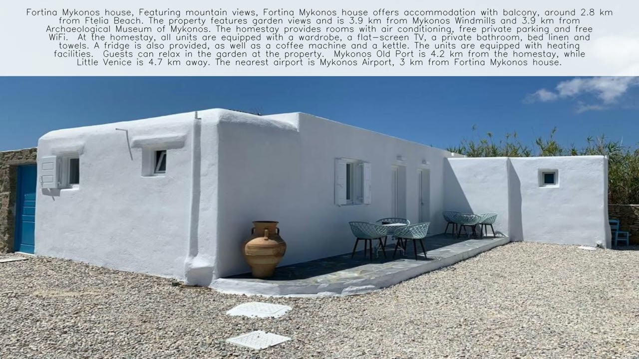 Fortina Mykonos House Mykonos - Greece ⭐️⭐️⭐️⭐️⭐️ 👇 Check Prices in Description 👇