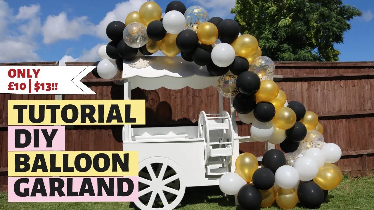 How to make a balloon garland with string | Simple DIY TUTORIAL