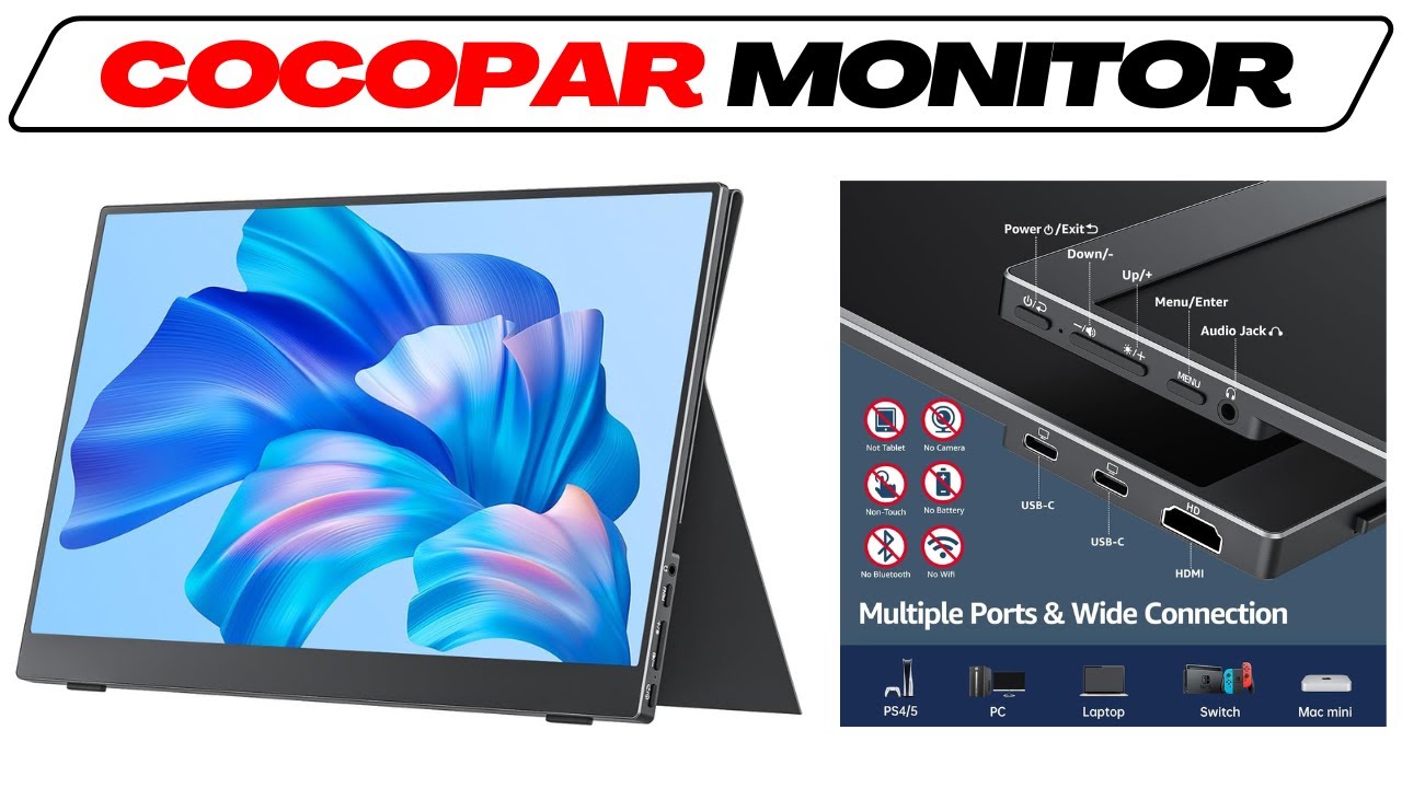 Cocopar Y156FH7S Tragbarer Monitor im Test Vergleich || Externes Display für Laptop MacBook