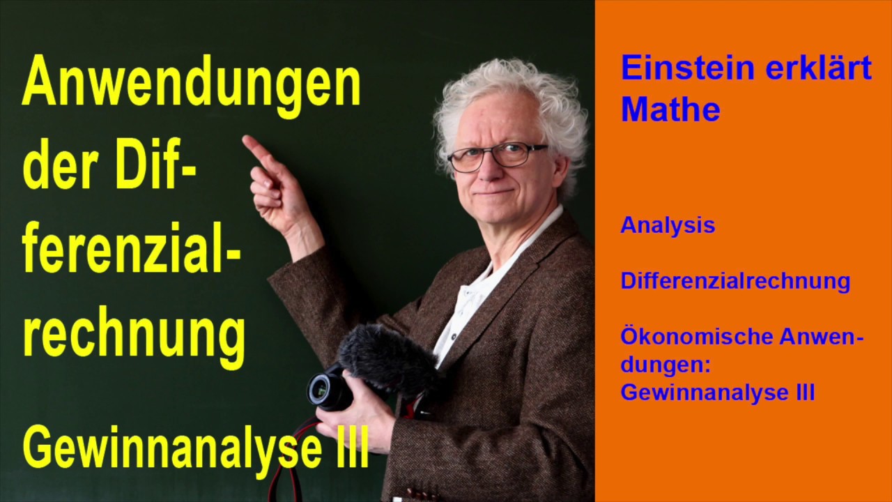 Gewinnanalyse Teil 3: Skizzieren der El&ouml;s-, Kosten- und Gewinnfunktion