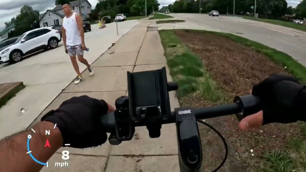 SEGWAY Ninebot Electric Scooter 4 Mile Ride To The Park