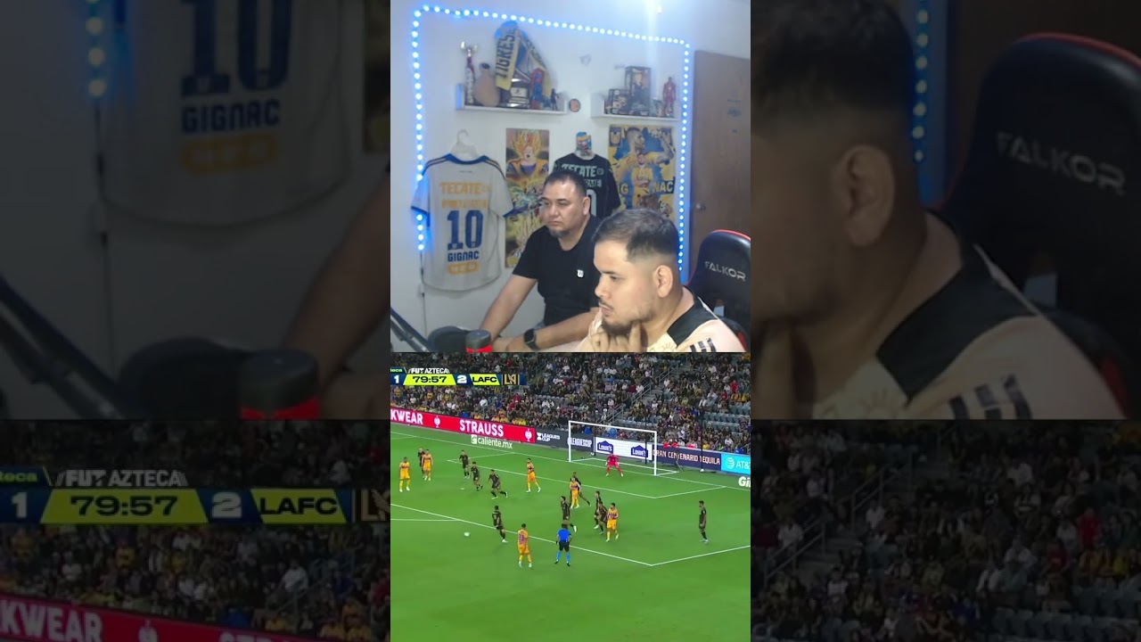 REVENTO EL POSTE BRUNETA #LeaguesCup #TigresUANL #ReaccionFutbol  #MLSvsLigaMX