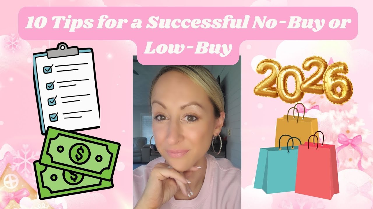 10(ish) Tips for a Successful No-Buy or Low-Buy in 2026 ✨️ Spend Less, Live More