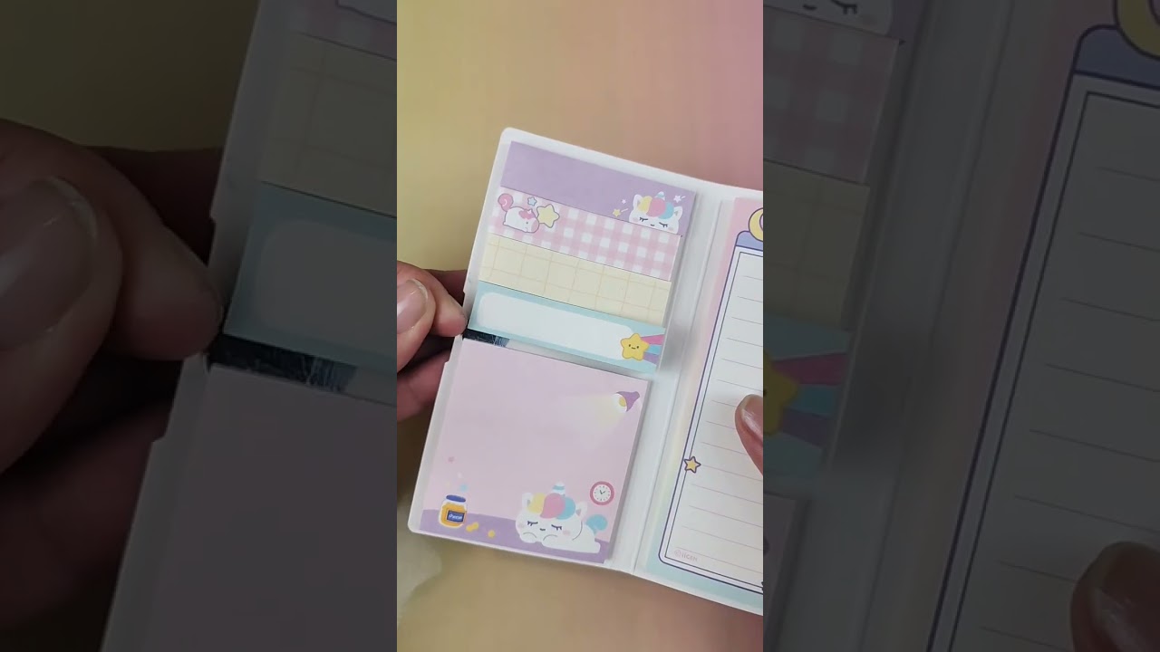 unicorn mini sticky note book lazy stars unicorn