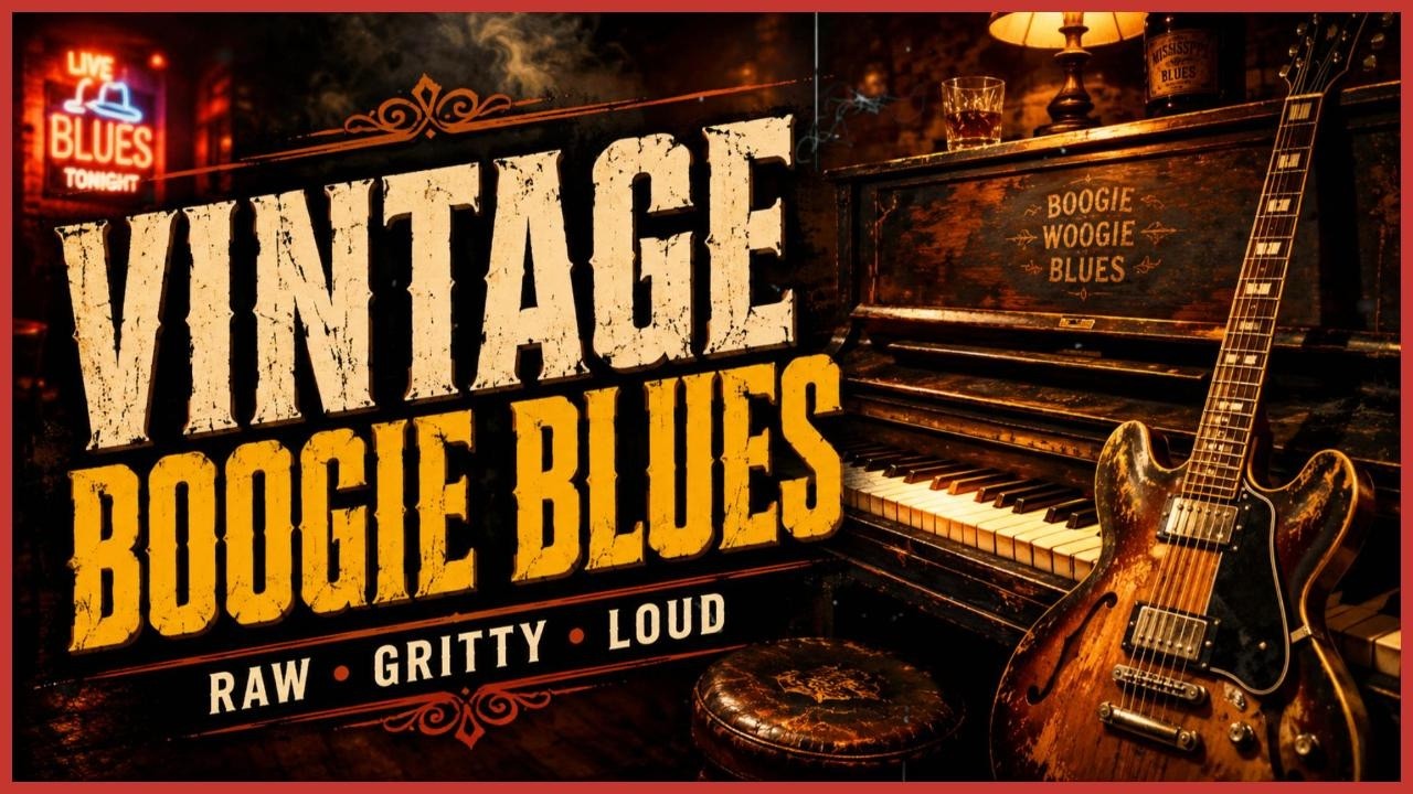 Vintage Boogie Woogie Blues | Raw Piano & Gritty Blues Rock Riffs