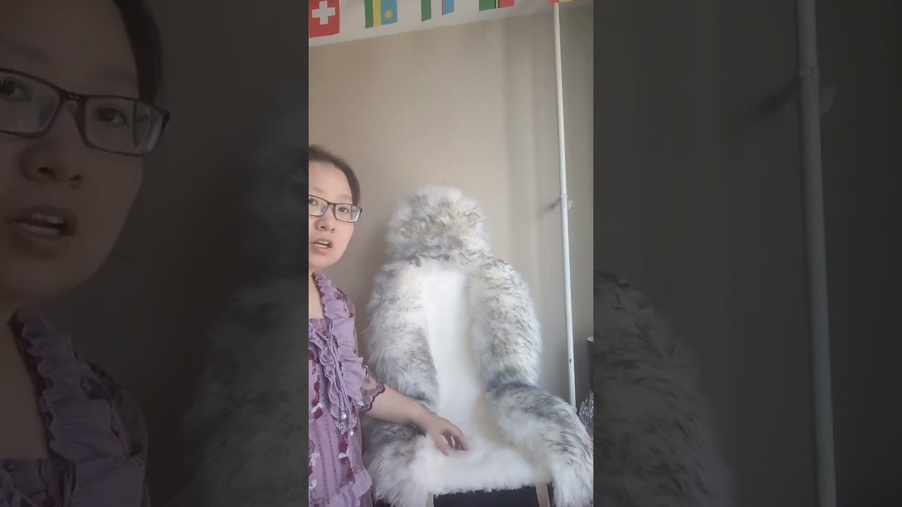 long and low wool sheepskin car seat cover
