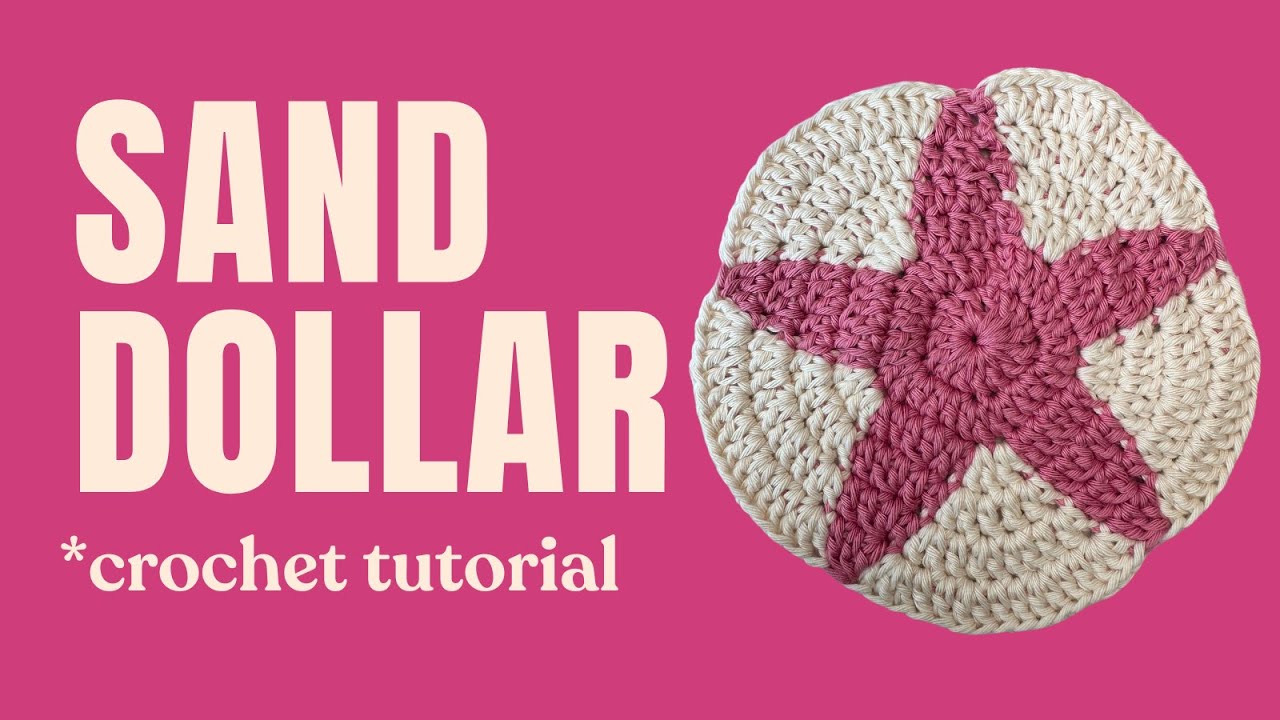 CROCHET MOTIF: Sand Dollar (tutorial)