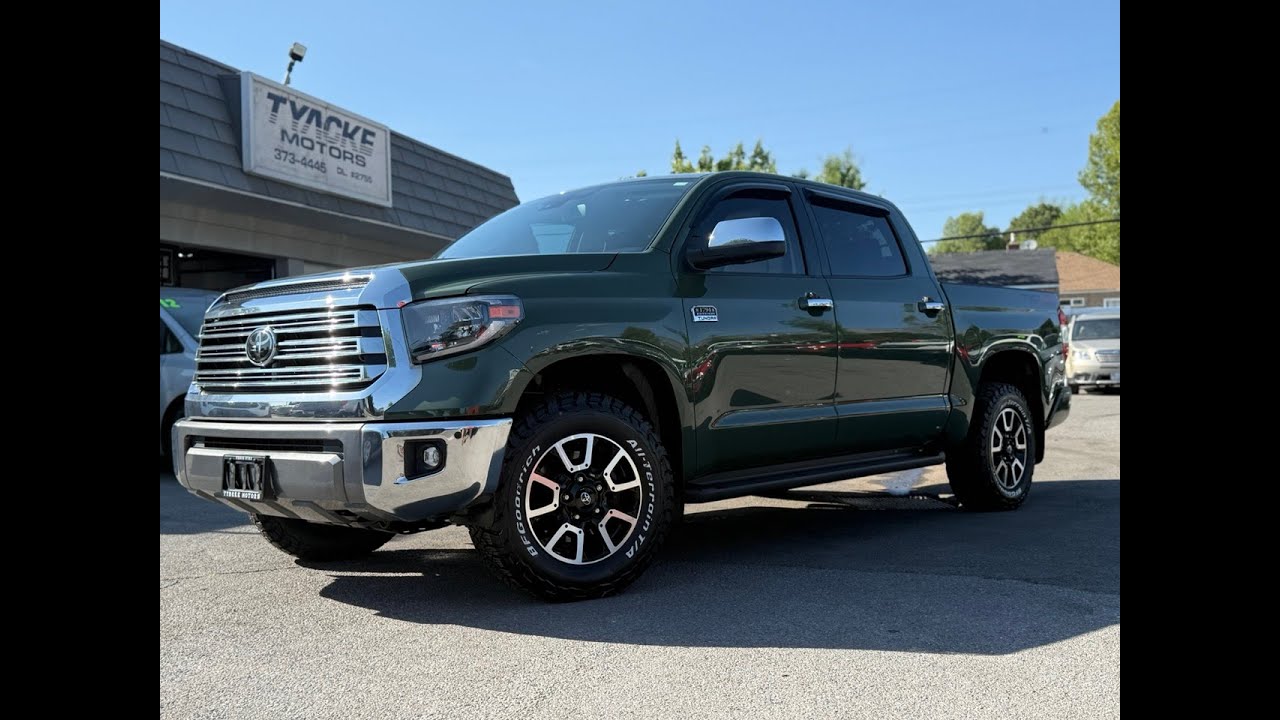 Unicorn Tundra!!  2021 Army Green 1794 Edition for Sale at Tyacke Motors