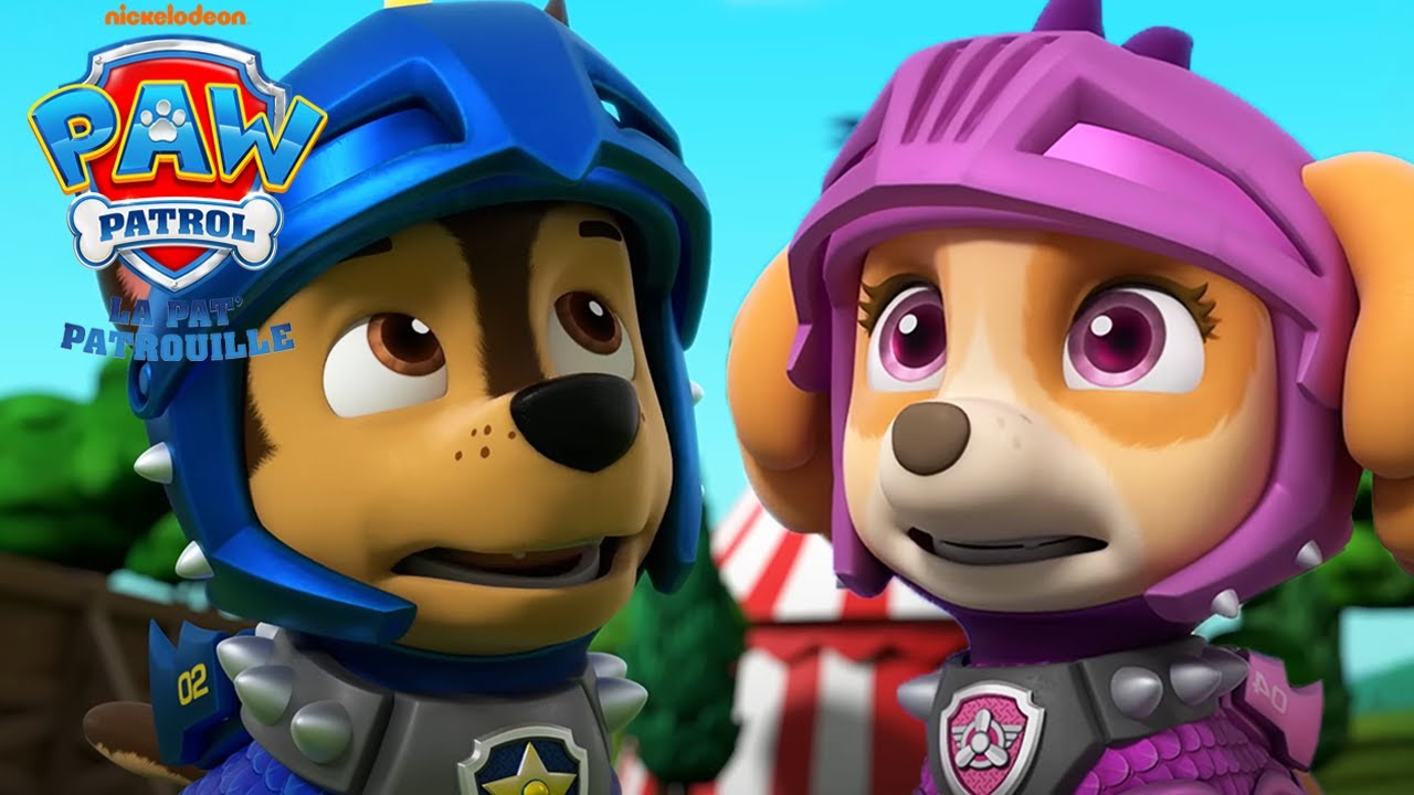 Le tournoi est saboté! Chase doit le sauver! 🏰🐶 | La Pat' Patrouille | PAW Patrol | Compilation