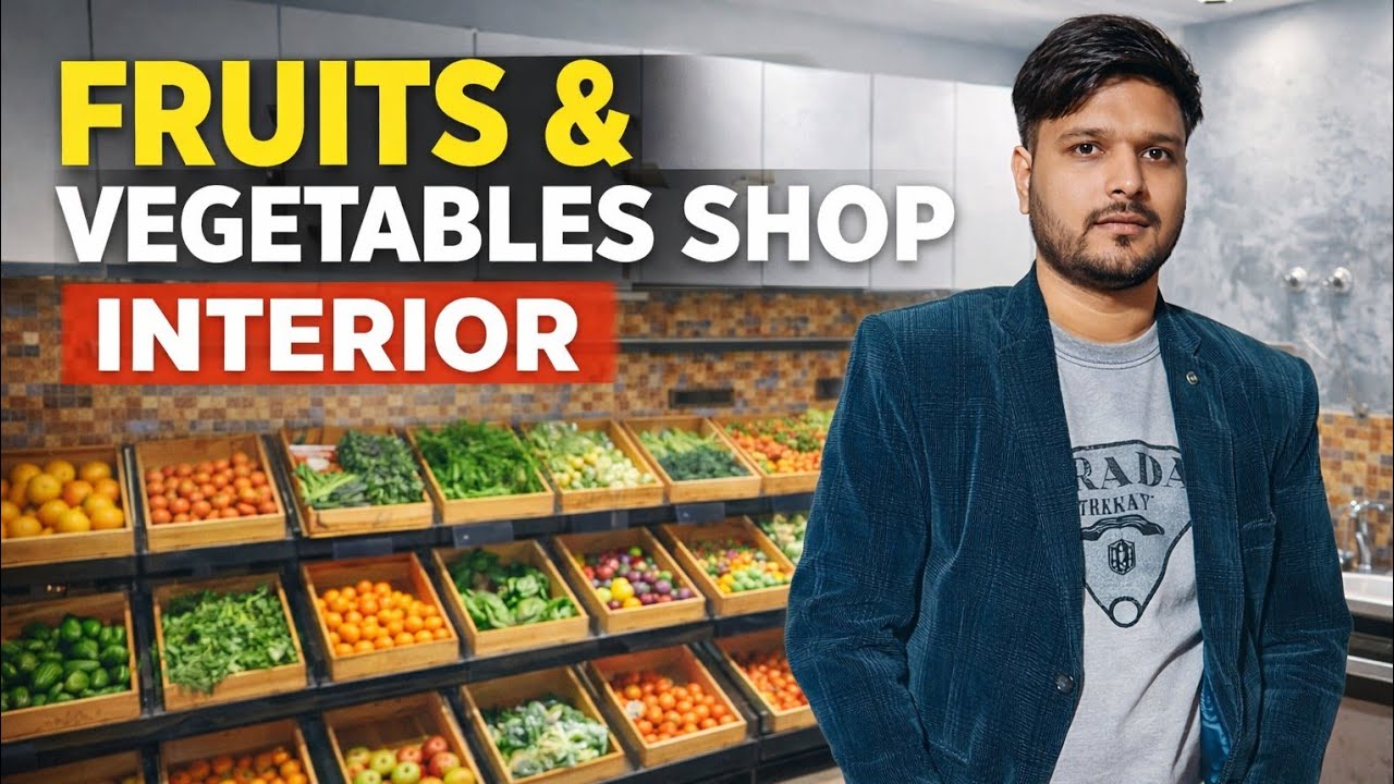 Modern Fruits & Vegetable Shop Interior Design | Low Budget Sabzi Shop Setup