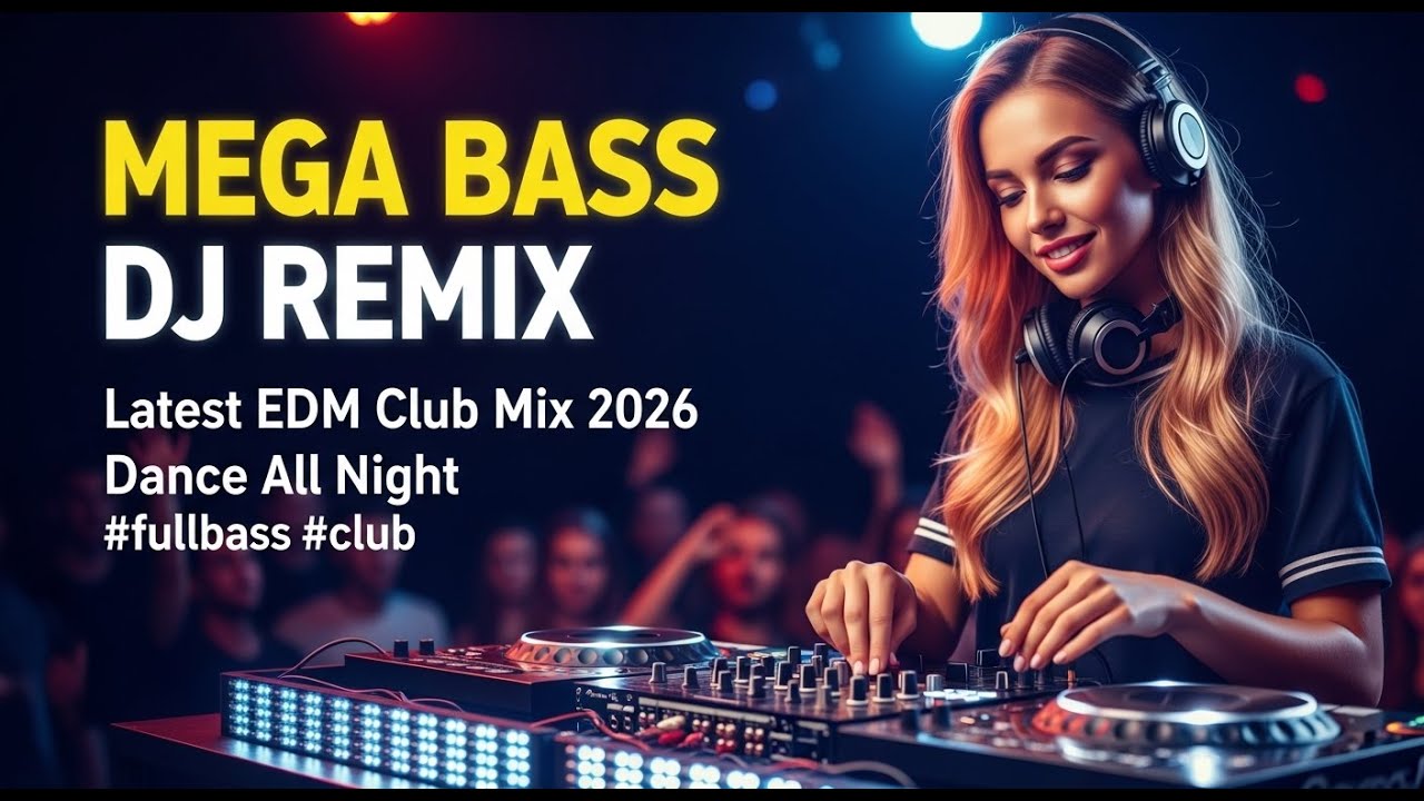 Mega Bass DJ Remix 🔊 Latest EDM Club Mix 2026 🔊 Dance All Night #fullbass #dj #club