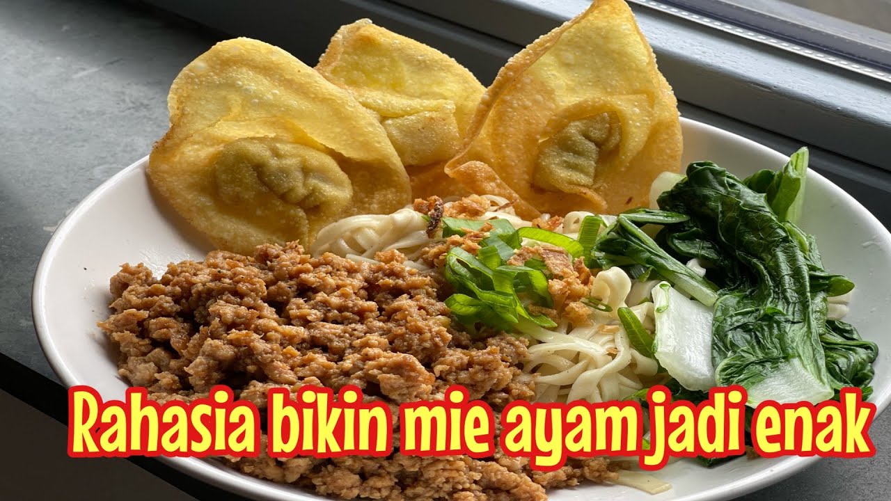 Minyak bawang dan tumisan ayam nya bikin mie ayam enak seperti ditempat langganan!!