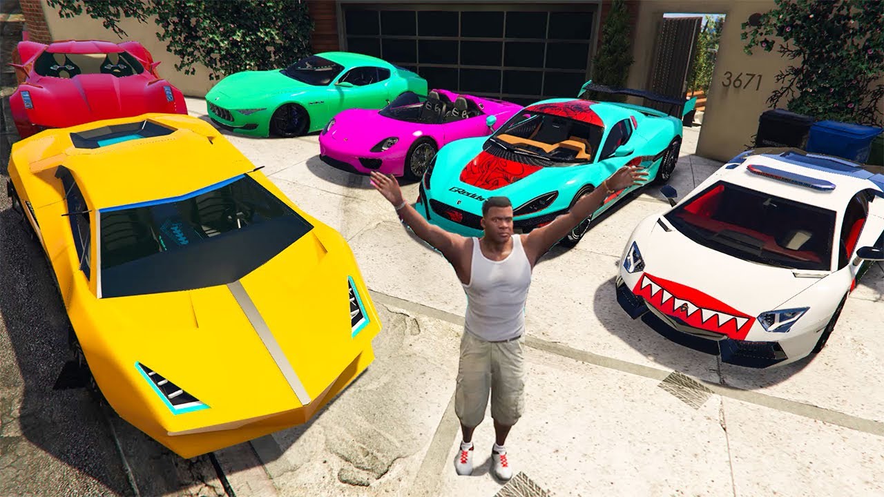 GTA 5 ✪ Stealing Luxury Concept Cars with Franklin ✪ (Real Life Cars #44)